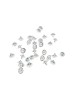  Johnson Tools 200 Pieces of Clear Small Silicone Bullet Back Stoppers/Push Buttons/Findings Stud Earring Plugs for Gold, Silver and Artificial Earrings