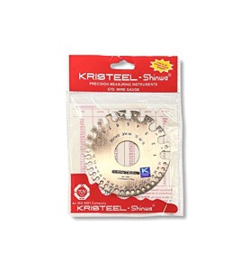 Johnson Tools Kristeel Precision S.W.G. Measuring Wire Gauge Round (Silver) 