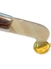 Johnson Tools Opani Stone / Aragonite Stone with Wooden Handle For Gold Shining/Cleaning Works (Curved Mouth)