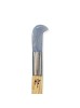 Johnson Tools Opani Stone / Aragonite Stone with Wooden Handle For Gold Shining/Cleaning Works (Curved Mouth)