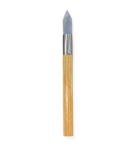 Johnson Tools Opani Stone / Aragonite Stone with Wooden Handle For Gold Shining/Cleaning Works (Pointed Mouth)