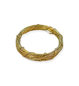 Johnson Tools 23 Gauge (0.610 mm) Pure Brass Wire (9gms) For Jewellery Making, Repairing, Artistic Works