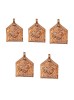 Johnson Tools Baba Ramdev God (Ghora Savari) Copper Pendant (Ful) in Rajasthani Design For Male and Female (Pack of 5 pcs)