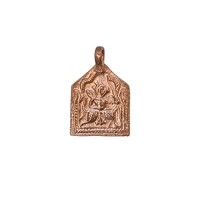 Johnson Tools Hanuman ji Copper Pendant (Ful) in Rajasthani Design For Male and Female (Pack of 5 pcs)