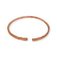 Johnson Tools Rajasthani Design Pure Copper Bangle / Tamba Kada For Men or Women for Astrology Ayurved (3.8mm Thickness)