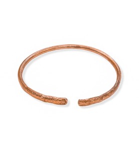 Johnson Tools Rajasthani Design Pure Copper Bangle / Tamba Kada For Men or Women for Astrology Ayurved (3.8mm Thickness)