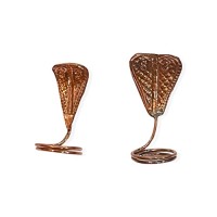 Johnson Tools Nag Nagin Joda/Snake Pair Set in Pure Copper For Kal Sarp Dosha, Pooja and Shivling (Size - 3X1.5X1.2)