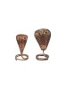 Johnson Tools Nag Nagin Joda/Snake Pair Set in Pure Copper For Kal Sarp Dosha, Pooja and Shivling (Size - 3X1.5X1.2)