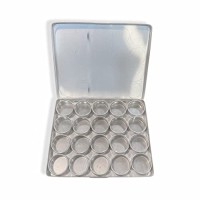 Johnson Tools Multi Utility 20 Removable Round Small Aluminum Containers or Storage Box Organizer