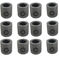 Johnson Tools 60x60mm Carbon Crucible For Casting, Melting, Refining Gold, Silver, Copper, Aluminium, Brass (12)