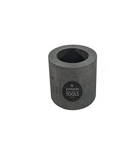 Johnson Tools 55x55mm Carbon Crucible For Casting, Melting, Refining Gold, Silver, Copper, Aluminium, Brass (1)