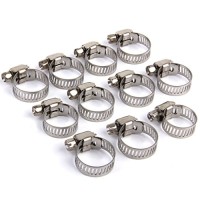 Johnson Tools Adjustable Fuel Petrol Pipe Hose Clips Stainless Spring Clamps(Size - 13 to 19 mm) (20)