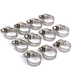 Johnson Tools Adjustable Fuel Petrol Pipe Hose Clips Stainless Spring Clamps(Size - 13 to 19 mm) (40)