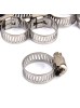 Johnson Tools Adjustable Fuel Petrol Pipe Hose Clips Stainless Spring Clamps(Size - 13 to 19 mm) (20)