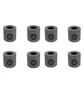 Johnson Tools 30x30mm Carbon Crucible For Casting, Melting, Refining Gold, Silver, Copper, Aluminium, Brass (Dark Grey, 8)