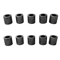 Johnson Tools 30x30mm Carbon Crucible For Casting, Melting, Refining Gold, Silver, Copper, Aluminium, Brass (Dark Grey, 10)