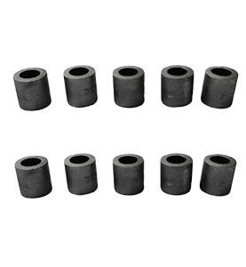 Johnson Tools 30x30mm Carbon Crucible For Casting, Melting, Refining Gold, Silver, Copper, Aluminium, Brass (Dark Grey, 10)