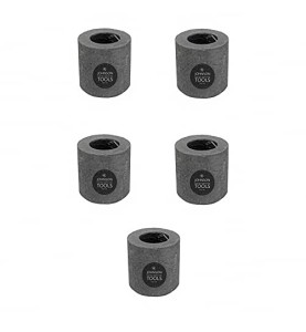 Johnson Tools 30x30mm Carbon Crucible For Casting, Melting, Refining Gold, Silver, Copper, Aluminium, Brass (Dark Grey, 5)