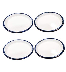 Johnson Tools Small Enamel Plate/Enamelware Plate (Flat) for Gold and Silver Jewellery Works, Surgical Works and Food Works (4)