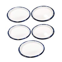 Johnson Tools Small Enamel Plate/Enamelware Plate (Flat) for Gold and Silver Jewellery Works, Surgical Works and Food Works (5)