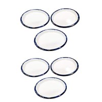 Johnson Tools Small Enamel Plate/Enamelware Plate (Flat) for Gold and Silver Jewellery Works, Surgical Works and Food Works (6)