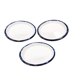 Johnson Tools Small Enamel Plate/Enamelware Plate (Flat) for Gold and Silver Jewellery Works, Surgical Works and Food Works (3)