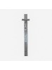 Johnson Tools Stainless Clip Ruler with Detachable Clip For Depth Gauge Metric and English Measurement Works, Size - 6" or 150mm (1)