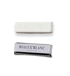 Johnson Tools Dialux White High Polishing Rouge Bar Used on Silver, White Gold and Plastics for Pre-Polish and High Lustre Finish for Jewellery Making and Repair, Watchmaking, Model Making