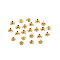 Johnson Tools Brass Bullet Clutch Earring Back or Backings Studs/Push Button For Womens (200)