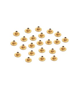 Johnson Tools Brass Bullet Clutch Earring Back or Backings Studs/Push Button For Womens (200)