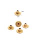 Johnson Tools Brass Bullet Clutch Earring Back or Backings Studs/Push Button For Womens (200)