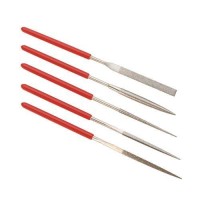 Johnson Tools Needle Diamond File Set for Metal, Glass, Stone, Jewelry, Art and Craft Works (140mm, 5 Pieces)