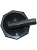 Johnson Tools Original Black Agate Mortar and Pestle/Meena Kharal Set (Kala Hakeek Kharal) (4 Inch)