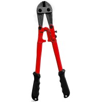 Johnson Tools 18" Steel Bolt Cutter - High Hardness and Shear Sharp, Comfortable Ergonomics TPR Handle For Cutting Bolts, Gold Biscuit And Other Various Uses.(450mm)