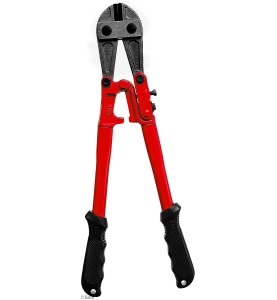 Johnson Tools 18" Steel Bolt Cutter - High Hardness and Shear Sharp, Comfortable Ergonomics TPR Handle For Cutting Bolts, Gold Biscuit And Other Various Uses.(450mm)