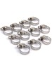 Johnson Tools Adjustable Fuel Petrol Pipe Hose Clips Stainless Spring Clamps(Size - 13 to 19 mm) (10)