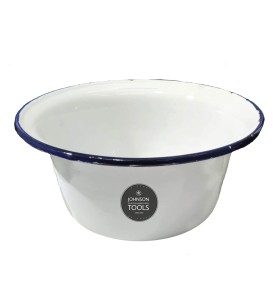 Johnson Tools 25 No. Classic Enamelware Bowl for Gold and Silver Jewelry, Surgical Works and Other Dynamic Works (White)