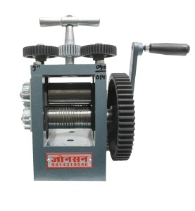 Johnson Tools 3" Marwari and Rajwari Design Rolling Mill Machine For Gold and Silver and Jewellers and Metalsmiths