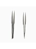 Johnson Tools Original Thakar Iron Tweezers (Wide Mouth) for Jewellery Making and Industrial Works (Color - Chrome, 2pcs)