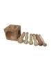 Johnson Tools Wooden Dapping Block/Doming Block/Wooden Block With Set Of Wooden Doming Punch/Gudaila Set