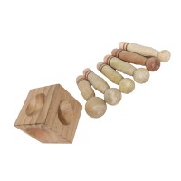 Johnson Tools Wooden Dapping Block/Doming Block/Wooden Block With Set Of Wooden Doming Punch/Gudaila Set