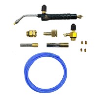 Johnson Tools Brass Pin Point Soldering Torch For Gold Jewellery Soldering with 2 Nozzle Can Be Used with 2/5/14 Kg LPG Cylinder