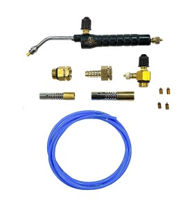 Johnson Tools Brass Pin Point Soldering Torch For Gold Jewellery Soldering with 2 Nozzle Can Be Used with 2/5/14 Kg LPG Cylinder