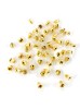 Johnson Tools Golden Bullet Clutch Earring Backs With Silicone Pad Earring Backings Studs/Push Button For Womens (100 Pcs)