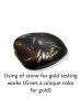 Johnson Tools Gold Testing Stone or Natural Obsidian For Testing Gold Jewellery (Color : Black, shape : Owl)