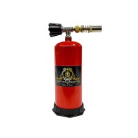 Johnson Tools Portable Gas Torch Gun (Refillable), Used AS, Burner, Lighter, Flamethrower, Soldering Tool (Red)