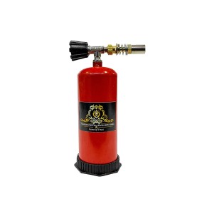 Johnson Tools Portable Gas Torch Gun (Refillable), Used AS, Burner, Lighter, Flamethrower, Soldering Tool (Red)