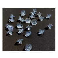 Johnson Tools 200 Pieces of Clear Silicone Back Stoppers/push buttons/Findings Stud Earring Plugs For Gold And Silver Earrings