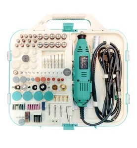 Johnson Tools Mini Rotary Tool Kit with 138 Pieces Accessories Grinds for Cutting Drilling of Die Grinder (3 mm)