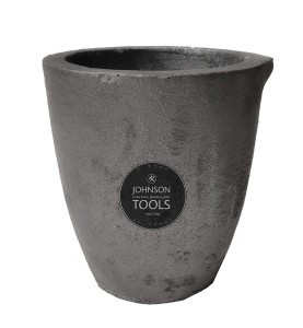 Johnson Tools 4 no Casting Clay Graphite Crucible For Gold Silver Copper Brass Aluminum Foundry Furnace Torch Melting-5.5 to 6kg approx